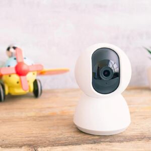 Caméra de Surveillance Intérieure Connectée WiFi Ronde 360° 1080p -