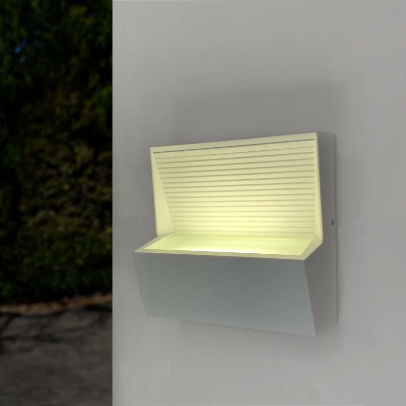 Applique murale LED Rectangulaire 7W IP44 BLANC - Blanc Neutre 4000K - 5500K - SILAMP