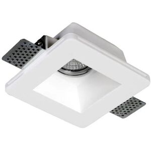 Support Spot GU10 LED Carre Blanc 120x120mm - SILAMP