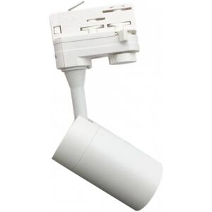 Spot LED sur Rail 80° Triphase BLANC pour Ampoule GU10 - SILAMP