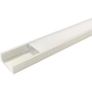 Profile Aluminium 1m pour Ruban LED avec Couvercle Blanc Opaque - SILAMP