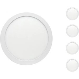 Plafonnier LED Rond 24W 220V (Pack de 5) - Blanc Chaud 2300K - 3500K - SILAMP