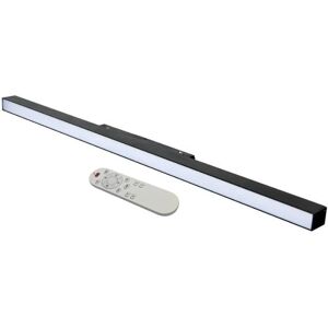 Kit Profile LED sur Rail Magnetique 48V 20W Dimmable Noir + Telecommande - Blanc Chaud 2300K - 3500K - SILAMP