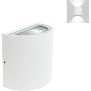 Applique Murale Blanche LED Double Faisceau 10W IP44 - Blanc Neutre 4000K - 5500K - SILAMP