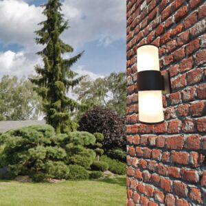 Applique Murale LED IP44 double faisceau E27 Opaque - SILAMP