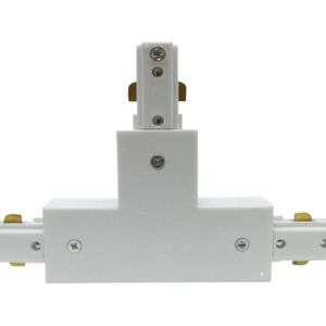 Connecteur LED en T pour Rail Monophase BLANC - SILAMP