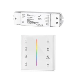 Kit Variateur Tactile RGB Sans Fil 4 Zones et Dimmer RF - SILAMP