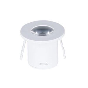 Mini Spot LED Encastrable 1W 90° Rond Blanc - Blanc Chaud 2300K - 3500K - SILAMP