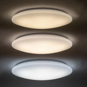 Plafonnier LED Rond Plat 48W Etoile - Blanc Neutre 4000K - 5500K - SILAMP