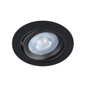 Spot LED Encastrable Orientable 5W Rond Noir SMD - Blanc Neutre 4000K - 5500K - SILAMP