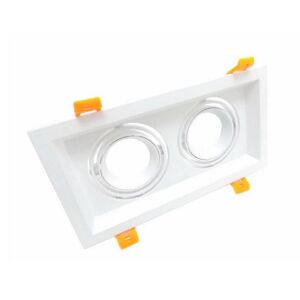 Support Spot GU10 LED Encastrable Double Projecteur - SILAMP