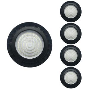 Suspension Industrielle LED HighBay UFO 150W IP65 90° (Pack de 5) - Blanc Froid 6000K - 8000K - SILAMP