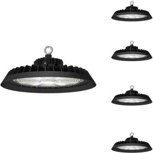 Suspension Industrielle UFO 150W 160lm/W avec Detecteur de mouvement (Lot de 5) - Blanc Neutre 4000K - 5500K - SILAMP