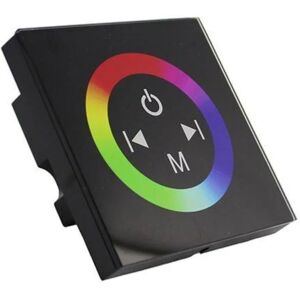 Variateur LED RGB Tactile Noir 12V/24V - SILAMP