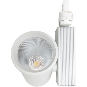 Spot LED sur Rail 35W 80° COB Triphasé BLANC - Blanc Froid 6000K - 8000K - SILAMP