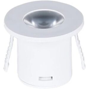 Mini Spot LED Encastrable 1W 90° Rond Blanc - Blanc Chaud 2300K - 3500K - SILAMP