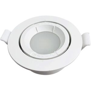 Support Spot Encastrable GU10 LED Orientable Rond BLANC - SILAMP