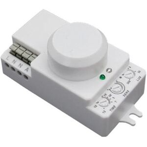 Detecteur de Mouvement Micro Ondes Blanc IP20 - SILAMP