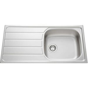 SCD Evier 1 grand bac, 1  égouttoir ROCK inox lisse