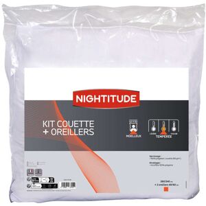 NIGHTITUDE Couette 240x260 cm KIT COUETTE + OREILLER