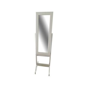 Conforama Miroir psyché 130x34 cm QABI coloris blanc