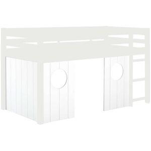 Conforama Set de 3 panneaux pour lit cabane mi haut ANDY ANDY coloris blanc