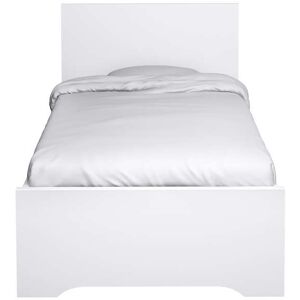 Conforama Lit simple 90x200 cm TEMPO JUNIOR coloris blanc