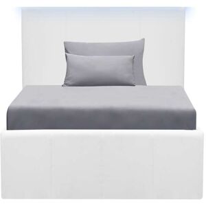 Conforama Lit avec rangement 90x190 cm CHESTERLIGHT coloris blanc