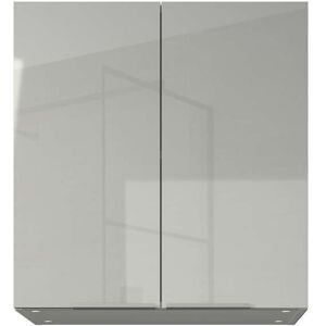 Conforama Armoirette murale 2 portes GLAM coloris gris