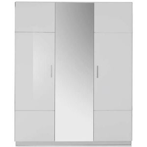 Conforama Armoire 3 portes GLOSSY coloris blanc