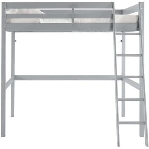 Conforama Lit mezzanine 140x190 cm ANDY coloris gris