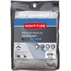 NIGHTITUDE Protege matelas 160x200 cm THERMOREGULATEUR