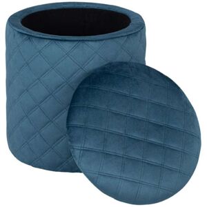 Conforama Pouf coffre PANA coloris bleu