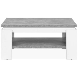 Conforama Table basse rectangulaire LOLA coloris blanc
