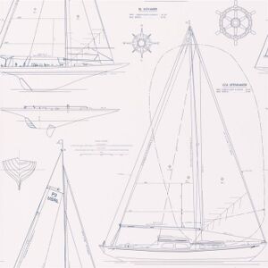 Ralph Lauren Papier peint Boat Blueprint