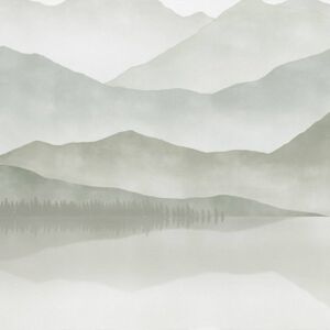 Les Dominotiers Papier peint panoramique Green lake