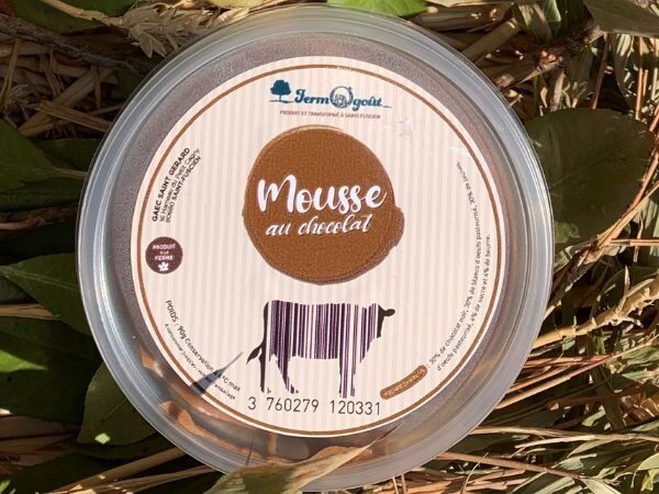 Lot de 3 Mousses aux chocolats 80g - En direct de FermOgout (Somme)