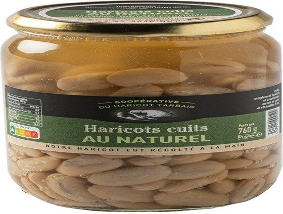 Haricots tarbais cuits au naturel - 760 g - En direct de Mamy Suzanne Occitanie