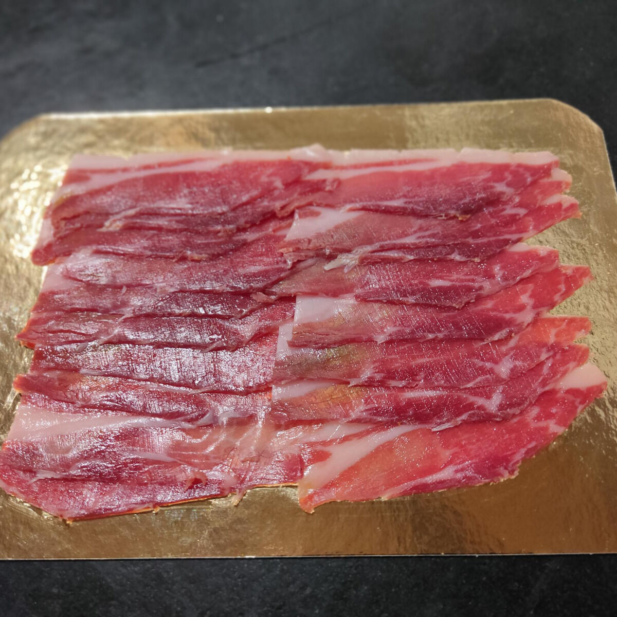 Ferme AOZTEIA Jambon de Porc Kintoa AOP en tranches fines - 24 Mois d'affinage - En direct de Ferme AOZTEIA (Pyrénées-Atlantiques)