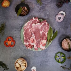 Boucherie Lefeuvre Côtes échine de porc Duroc d'olives x4 - En direct de Boucherie Lefeuvre (Cher) - Publicité