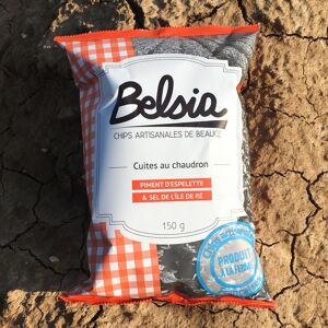Chips BELSIA Chips Artisanales au Piment d'Espelette AOP - 150g x10 - En direct de Chips BELSIA (Eure-et-Loir) - Publicité