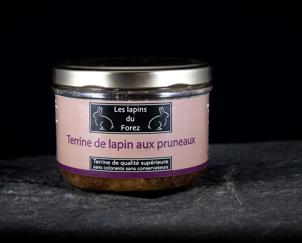 Les Viandes du Forez Terrine de Lapin aux Pruneaux en Verrine - En direct de Les Viandes du Forez (Loire)