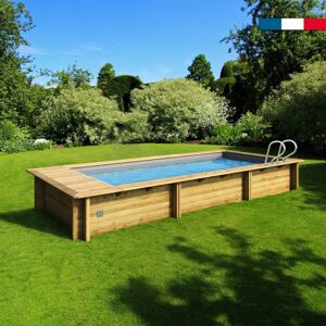 Piscine urbaine XL 6,5x3,5, GR, Ht:133 + Volet Automatique