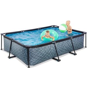 Piscine enfant STONE 300x200x65 cm avec filtre a cartouche.