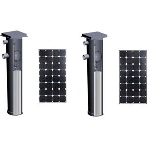 Bloc filtration BIO FILTRE 25 m3 : 2 modules + 2 Panneaux photovoltaïques 100w