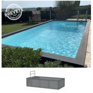 Piscine container Distri-Box de 5.235 x 2.530 x 1.26 m.