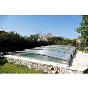 Abri piscine en kit 420 x 360 cm (3.30 m) - Bassin de 4 x 2.50 m