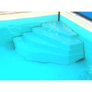 Escalier piscine Cybele Hauteur = 1.20 m + 2 mains courantes