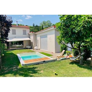 piscine en kit bloc polystyrene 8 x 4 x 1.50 m + mur filtrant