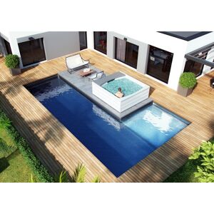 Kit piscine Luxe - Poseidon 8 x 4 x 1.50 m + 2 x 2 x 0.50 m